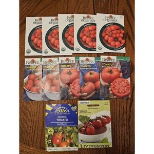 Lot Of 12 Burpee Garden Vegetable Seeds Packets Tomato Lot Bundle